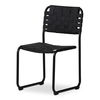 Moma Dining Chair Black Leather- Set Of Two thumbnail 3