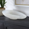 Marchena White Bowl, Decorative Tray by Uttermost, 16" width x 4.5" height x 10" depth thumbnail 3