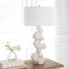 Remnant White Marble Table Lamp, by Uttermost, 17" width x 32" height x 17" depth thumbnail 4