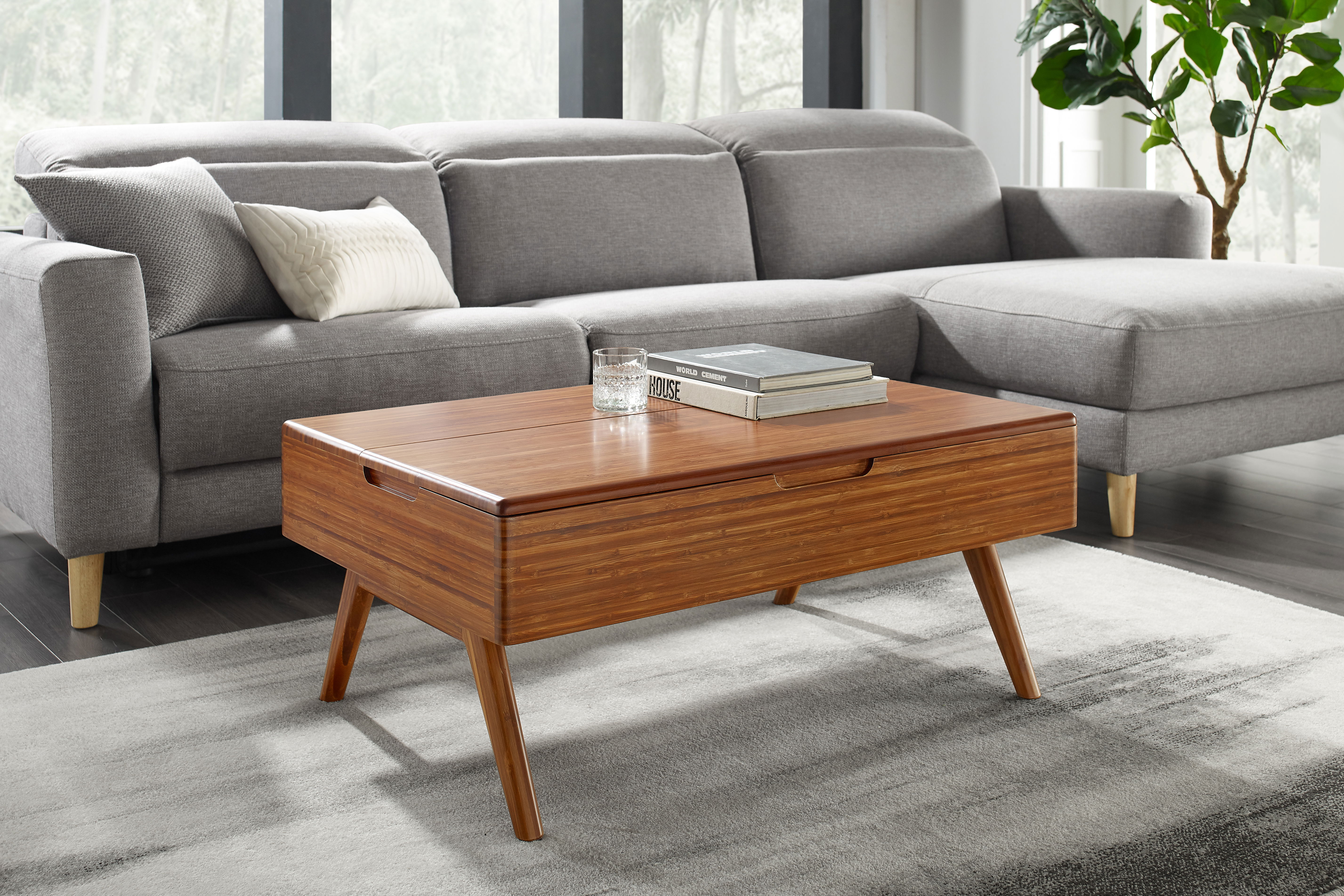 Rhody Lift Top Coffee Table, Amber, Living Room by Greenington, 26" length x 36.75" width x 16" height View 10