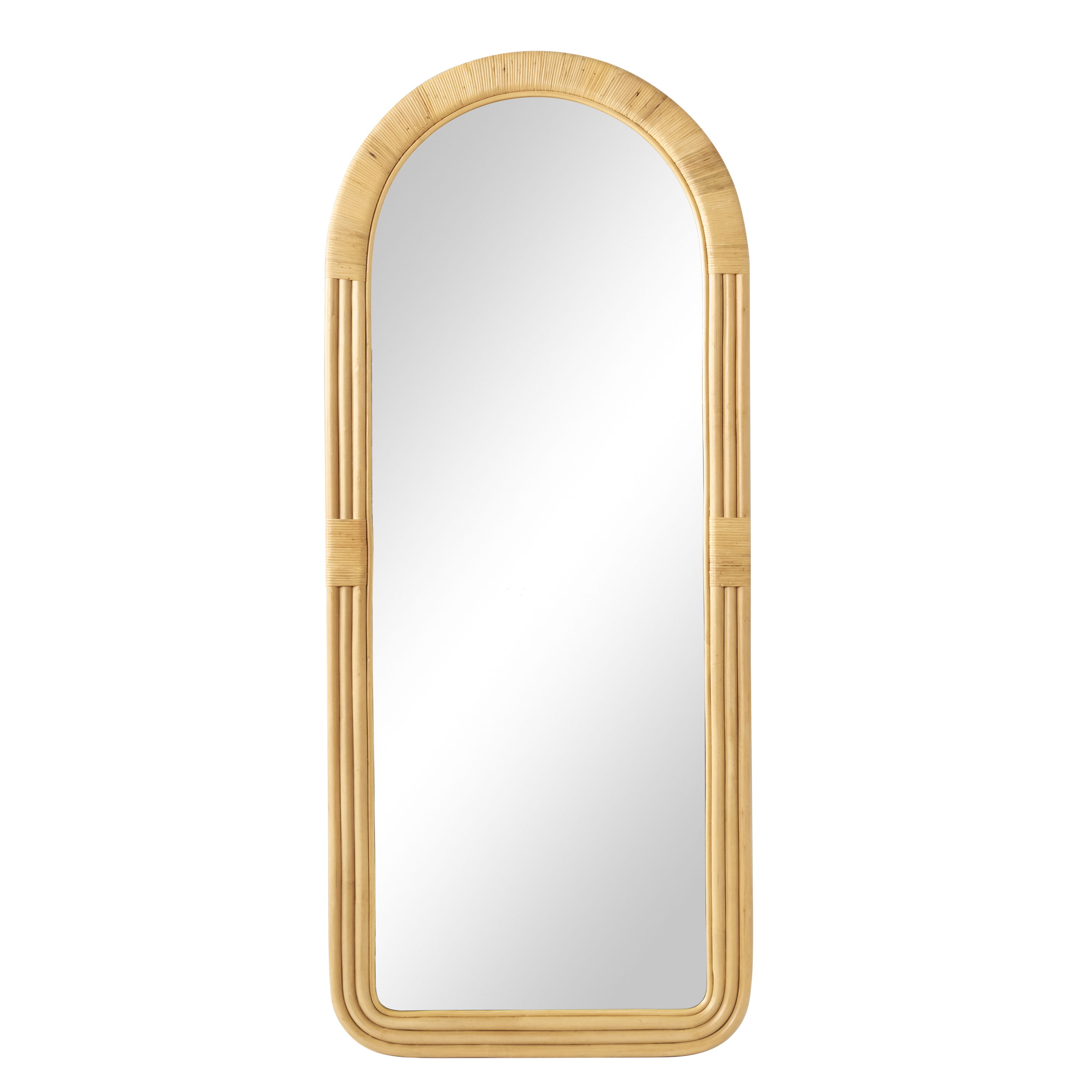 Pelicano Floor Mirror, by Woven, 30" width x 71.75" height x 1.5" depth View 1