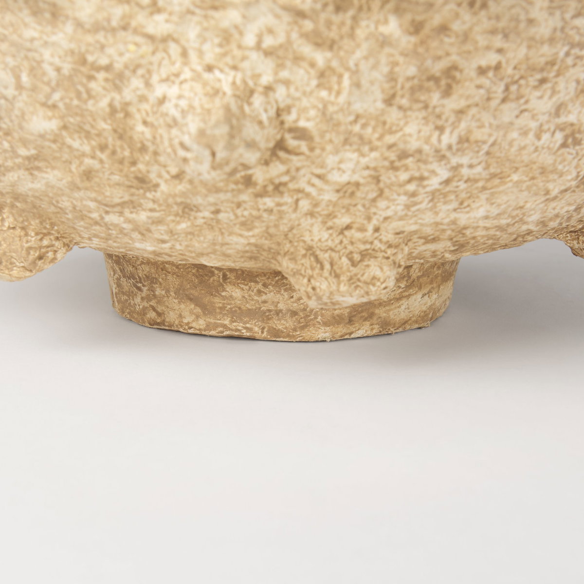 Sonam Set of 2 Beige Paper Mache Spiked Bowls, Decorative Bowl by Mercana, 18" length x 18" width x 8" height View 10