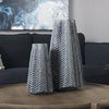Bashir I Small Dark Navy Gloss Ceramic Vase thumbnail 3