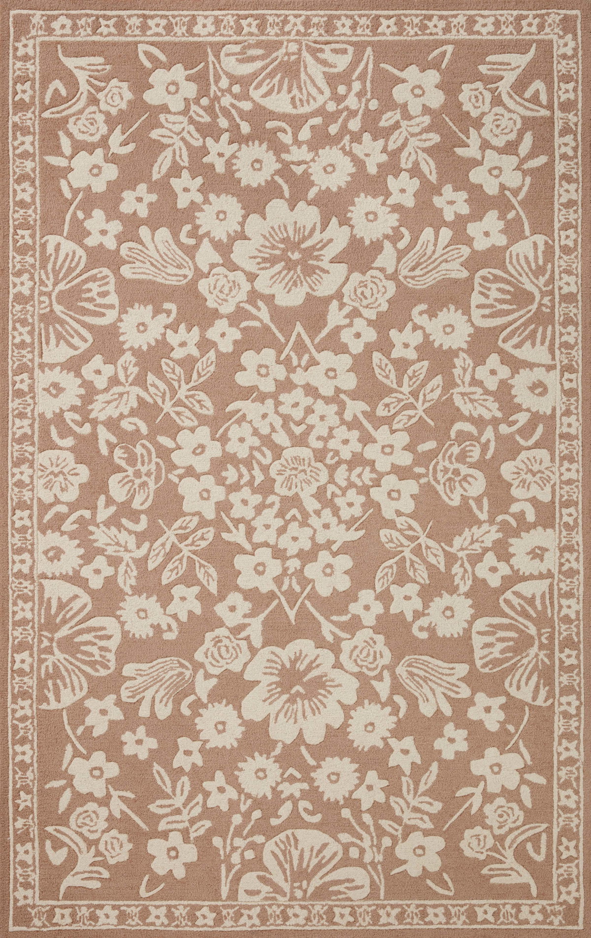 Rifle Paper Co. x Loloi Arboretum Rug, 1'6" length x 1'6" width View 1