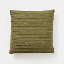 Online Designer Combined Living/Dining Soft Corded Pillow Cover 20x20Dark Olive w Down Alternative Pillow Insert