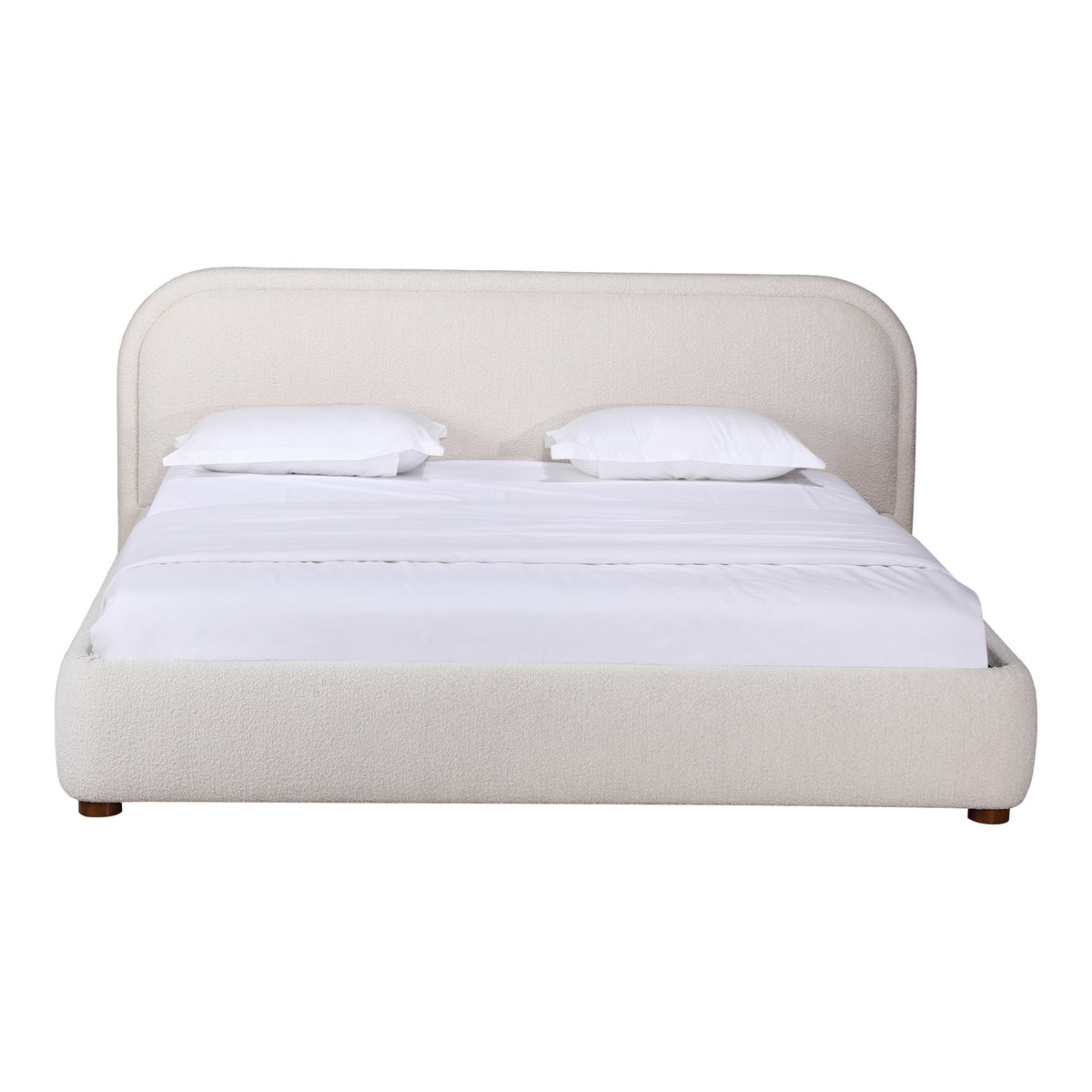 Colin King Bed Oatmeal, by Moe's Home, 85.5" width x 40" height x 86" depth View 3