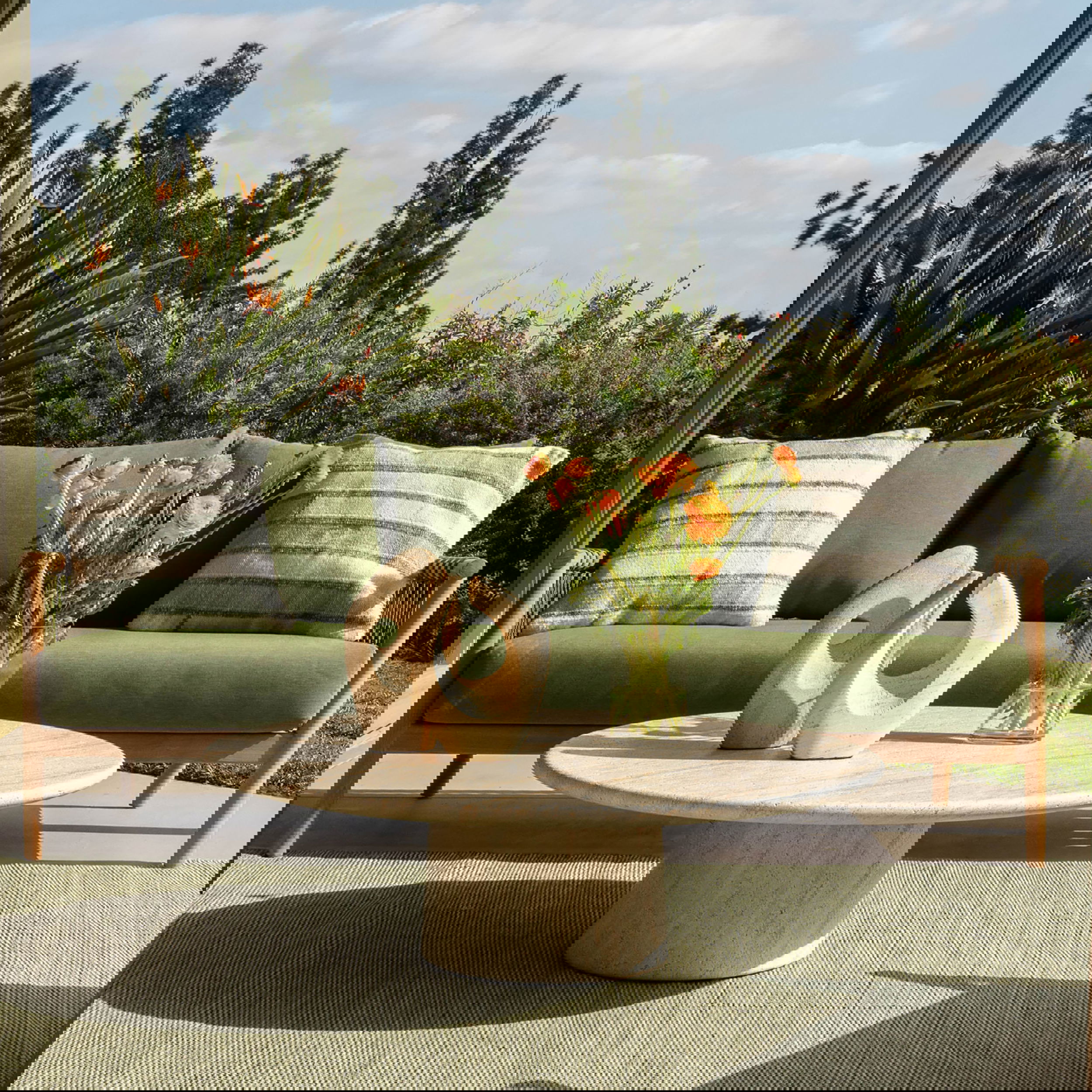 Ashma Pillow Seafoam Green/ Ivory, Decorative Pillow by Dovetail, 20" width x 20" height x 6" depth View 4