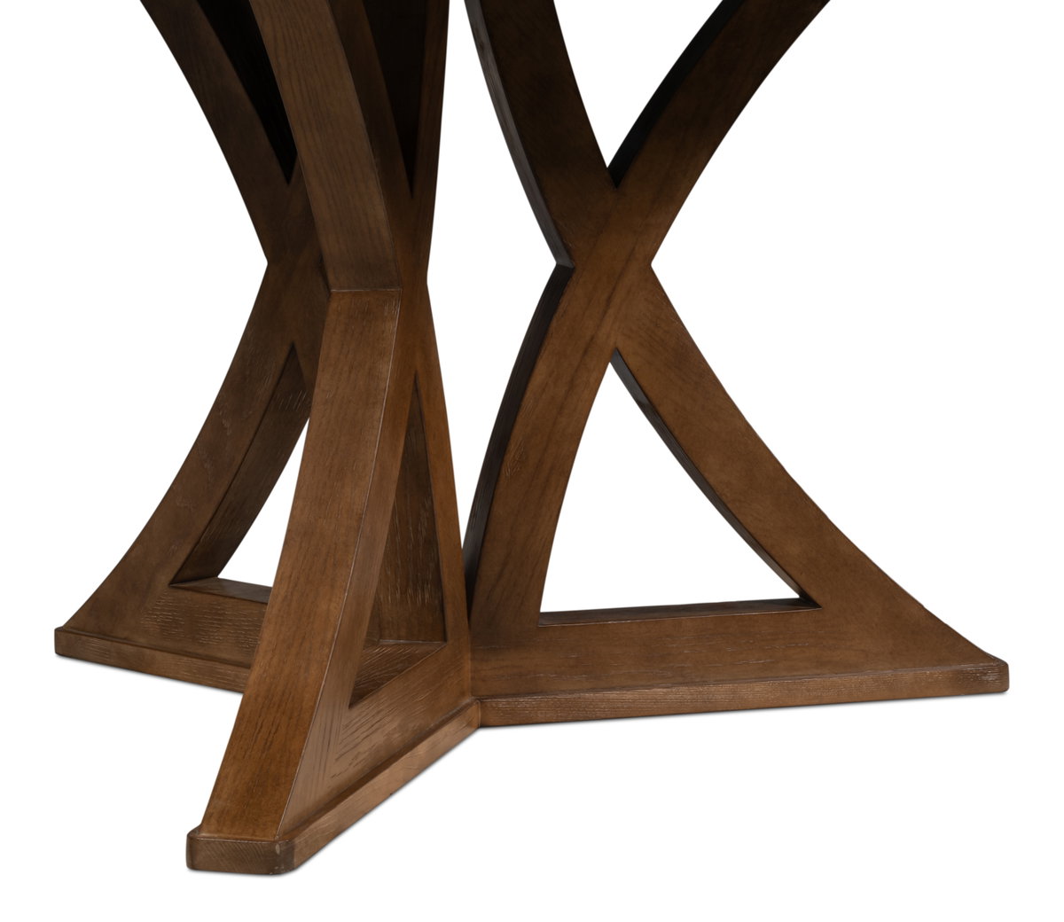 Casual Jupe Dining Table Light Mink Med, by Sarreid, 4'7" length x 4'7" width x 2'6" height View 7