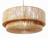 Cocktail 2 Tier Pendant in Natural, by Woven, 12.25" height x 24" diameter thumbnail 1
