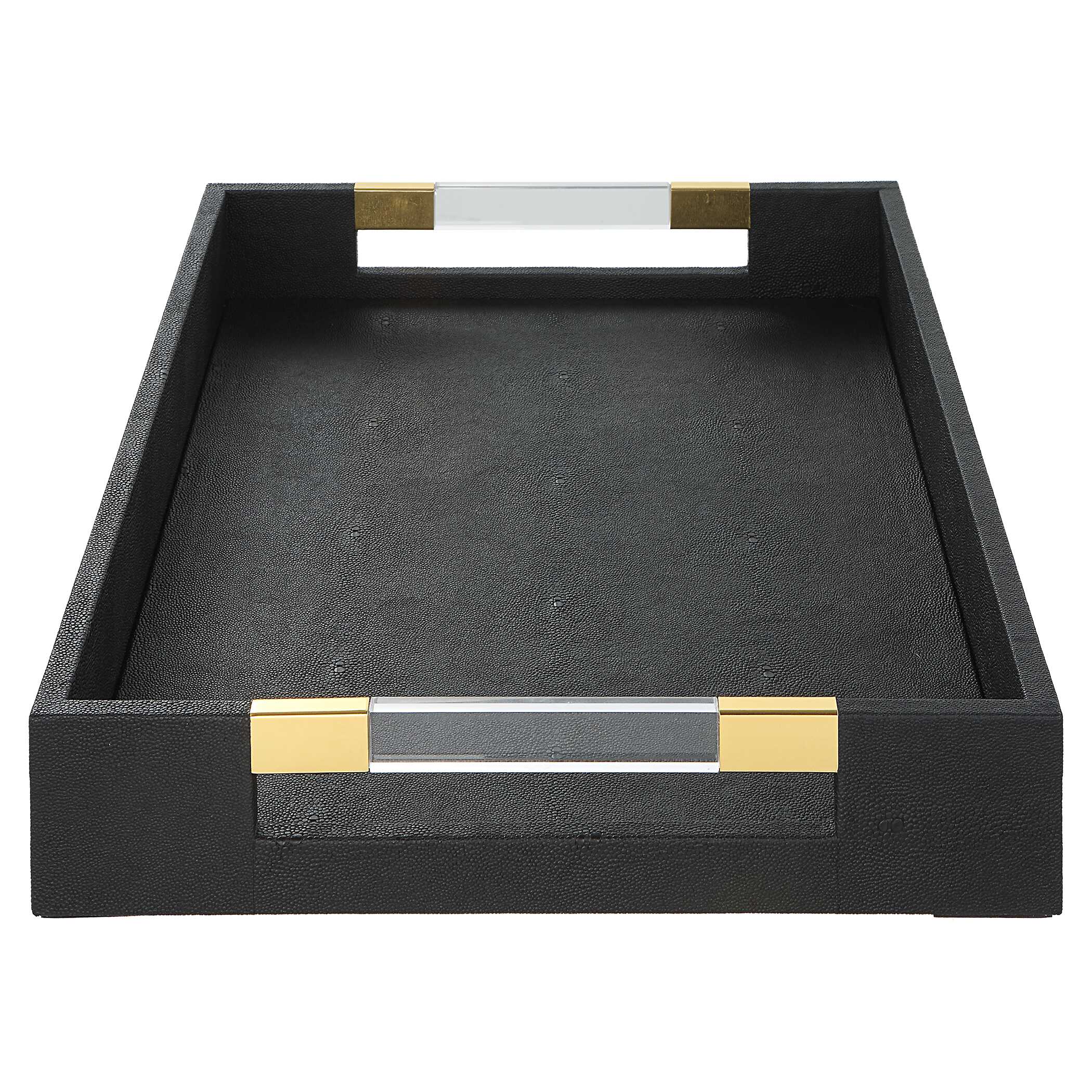 Wessex Black Shagreen Tray large image 