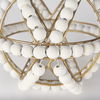 Espanlade I Small 9L x 9W White Wooden Beaded Orb thumbnail 6