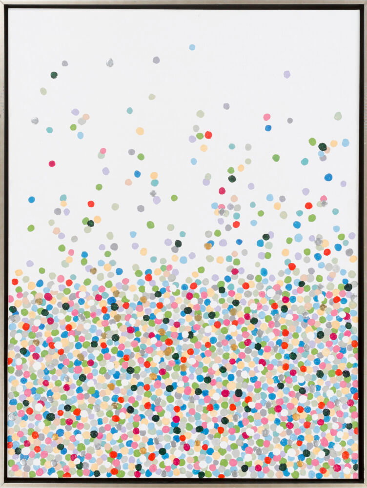 Confetti Framed Art, Painting by Surya, 36" width x 48" height