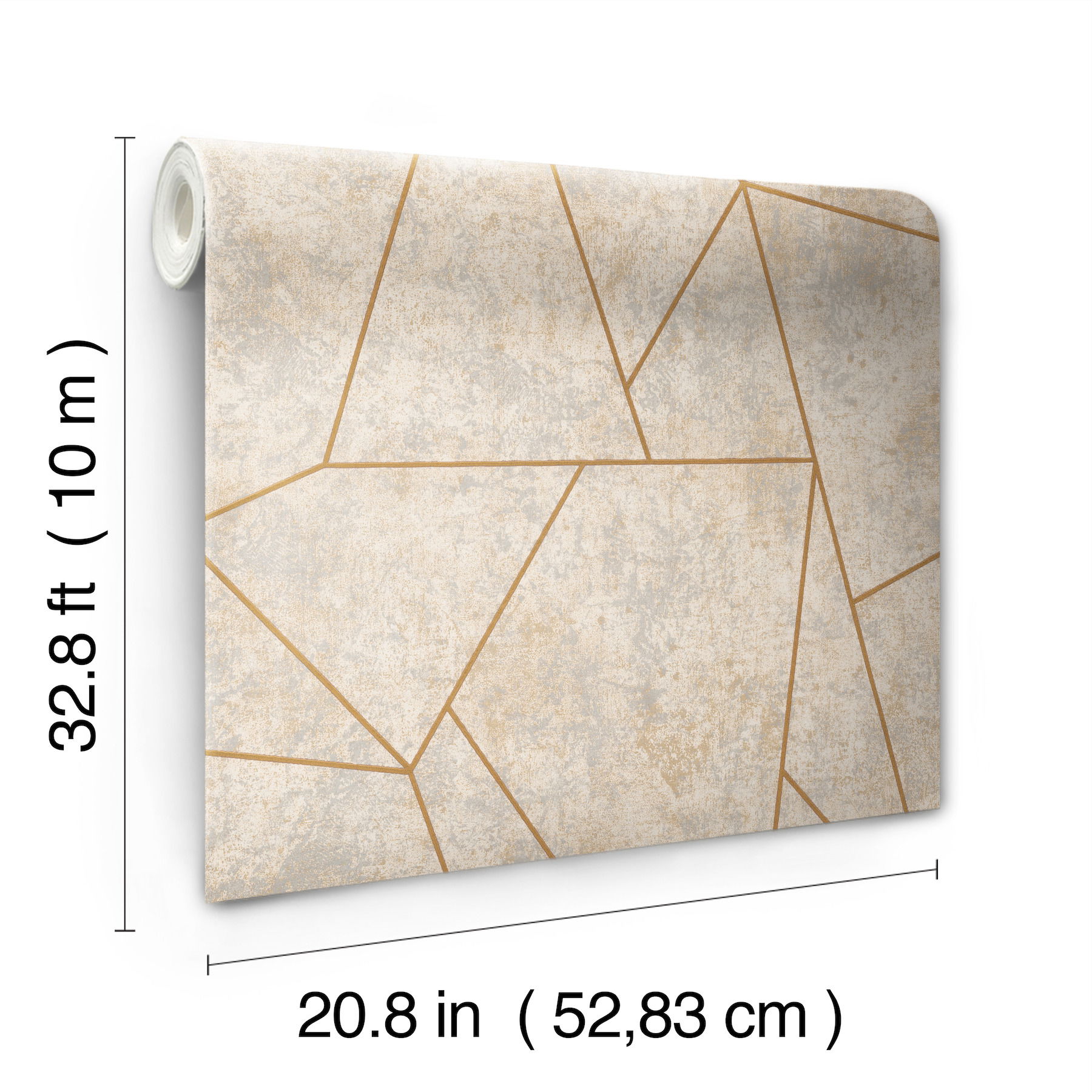 Nazca Neutral & Gold Wallpaper large image 