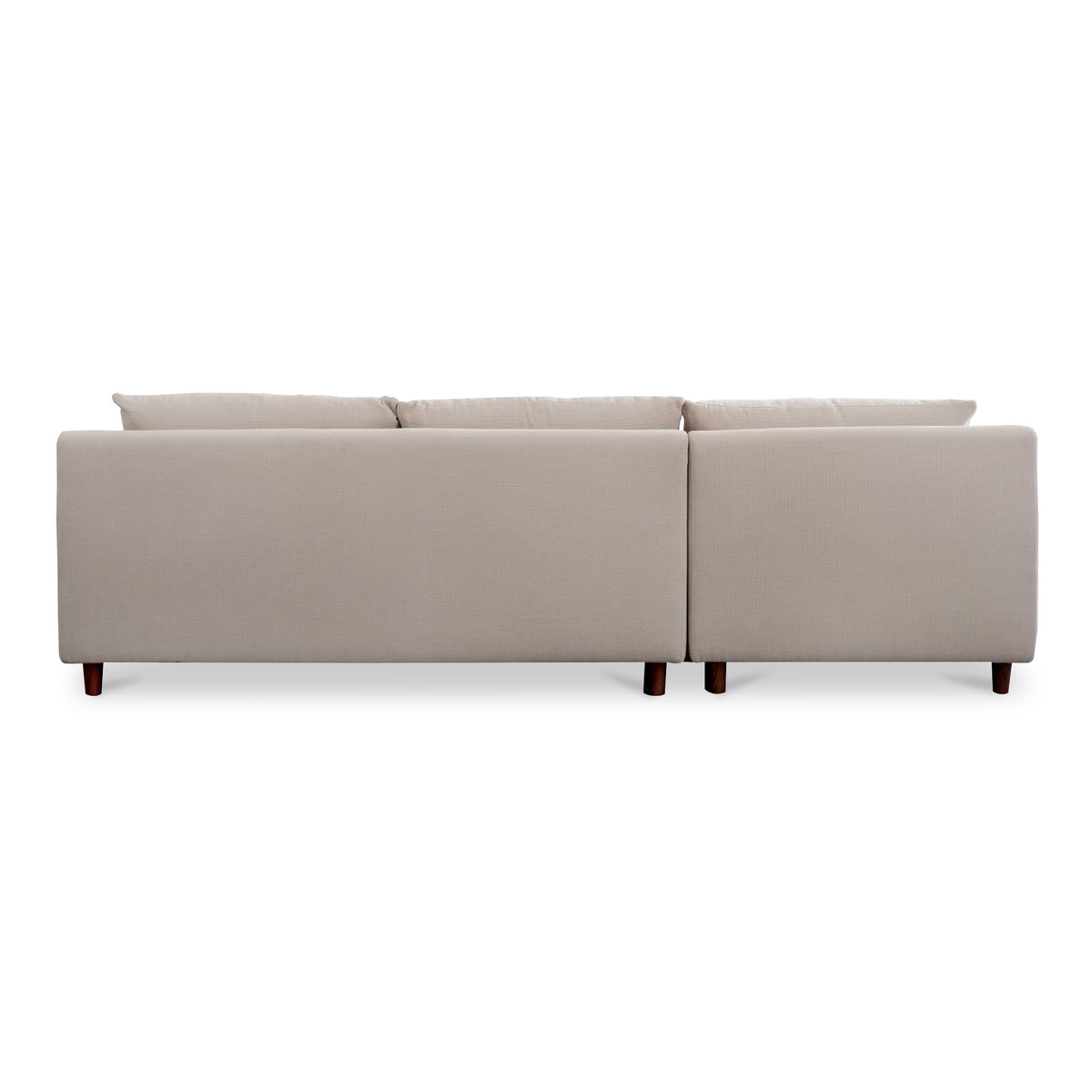Hutton Left Sectional Beige, Sectional Sofa by Moe's Home, 100" width x 36.2" height x 29.8" depth View 5
