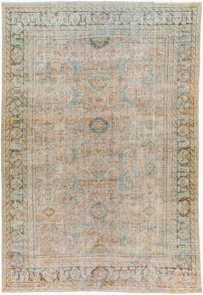Antique One of a Kind Handmade Rug, by Surya, 10'9" length x 7'6" width