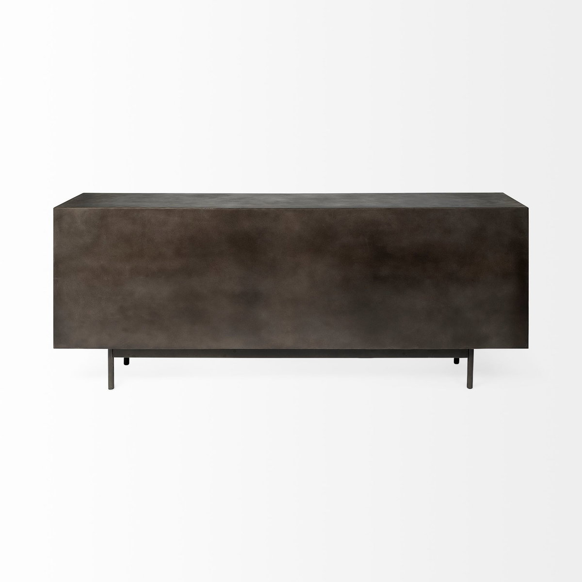 Newsome II 79Lx16Wx33H Black and Gold Metal 4 Cabinet Door Sideboard, Sideboards & Buffet by Mercana, 79" length x 16" width x 33" height View 6