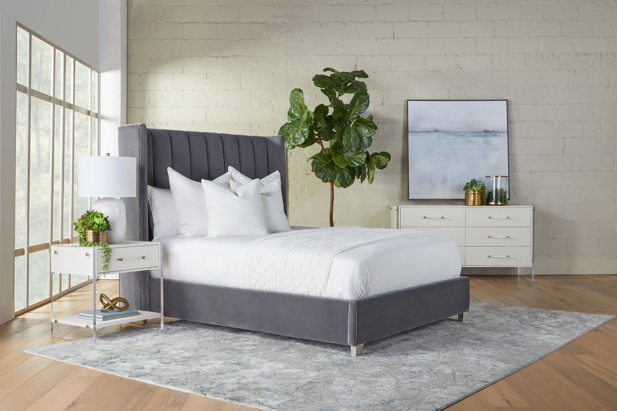 Chandler Queen Bed, by Essentials for Living, 71.25" width x 61.75" height x 87" depth View 17
