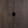Wallen Solid Dark Brown Wood Curio Cabinet thumbnail 9
