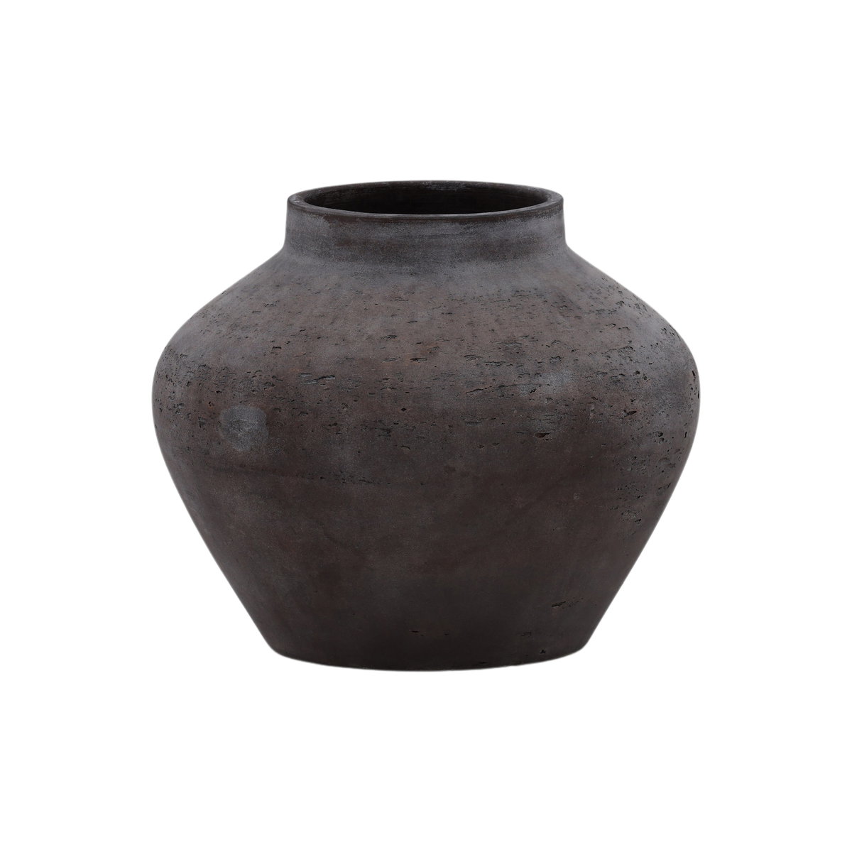 Jocasta Vase Brown Medium, Decor by Dovetail, 9.3" width x 7.5" height x 9.3" diameter x 9.3" depth