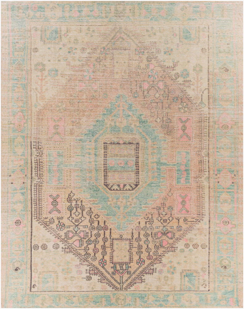 Unique Handmade Rug, by Surya, 3' length x 2' width