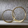 Jimena Gold Ring Sculptures Set/2, Figurines & Statue by Uttermost, 14.25" width x 14" height x 2" depth thumbnail 5