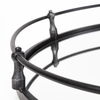 Kimbel 24L x 24W Black Metal Mirrored Base Round Tray, Decorative Tray by Mercana, 24" length x 24.02" width x 5" height thumbnail 6