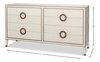 Gabriella Chest Of Drawers  Osprey White, by Sarreid, 1'10" length x 6'4" width x 3'4" height thumbnail 10