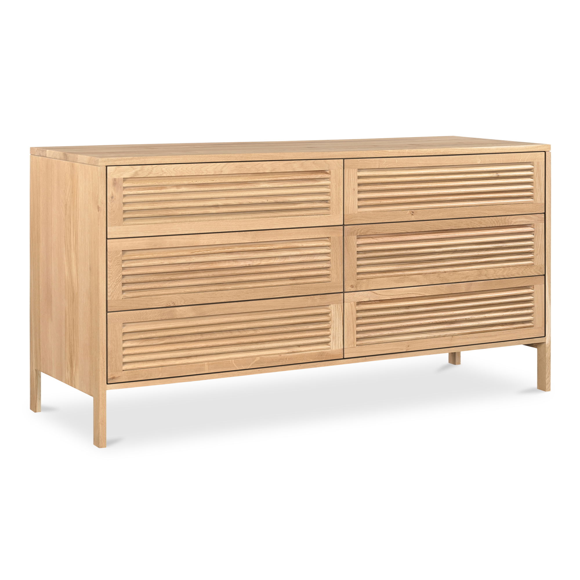 Teeda 6 Drawer Dresser Natural large image 