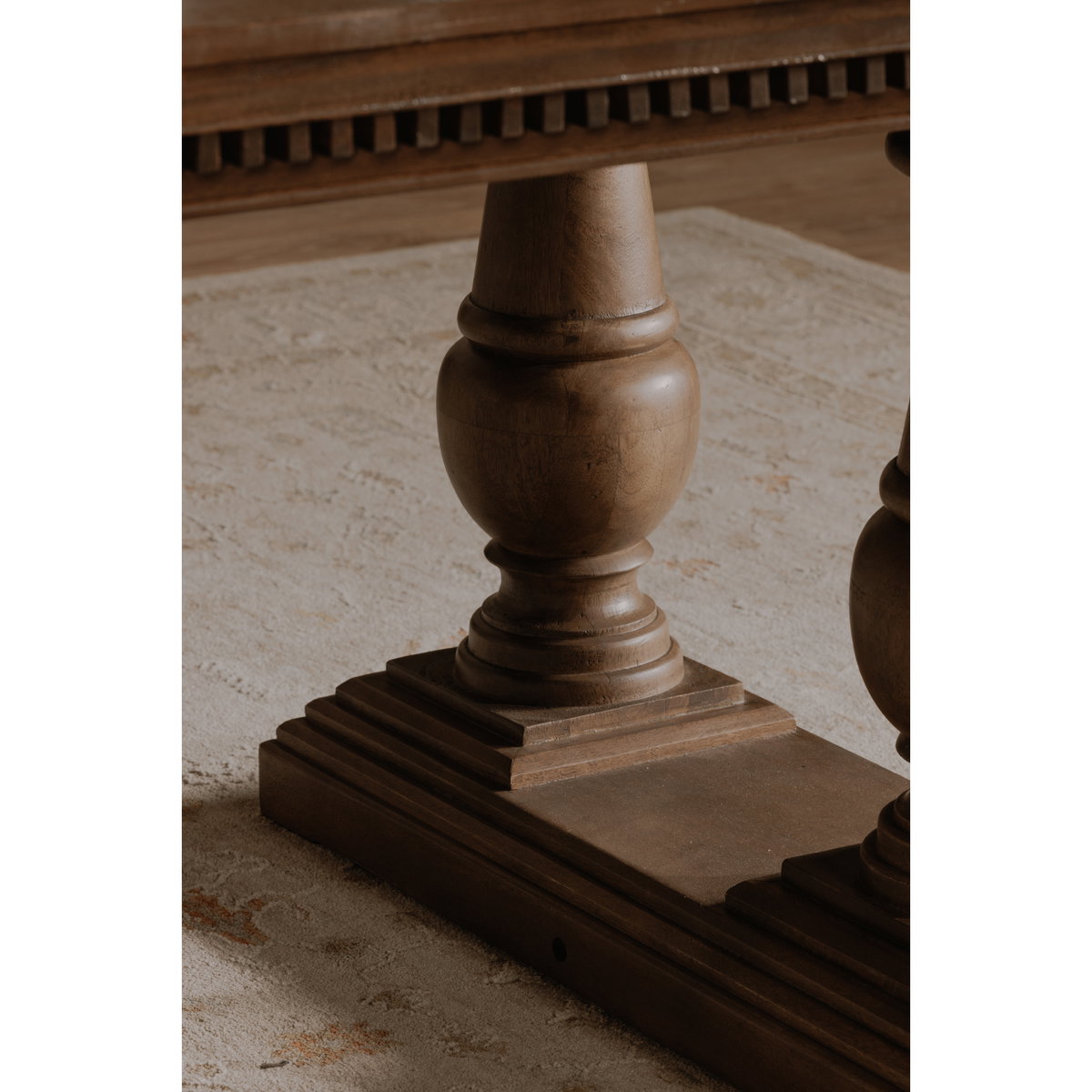 Everson Dining Table Brown, by Moe's Home, 43" width x 30" height x 110" depth View 8