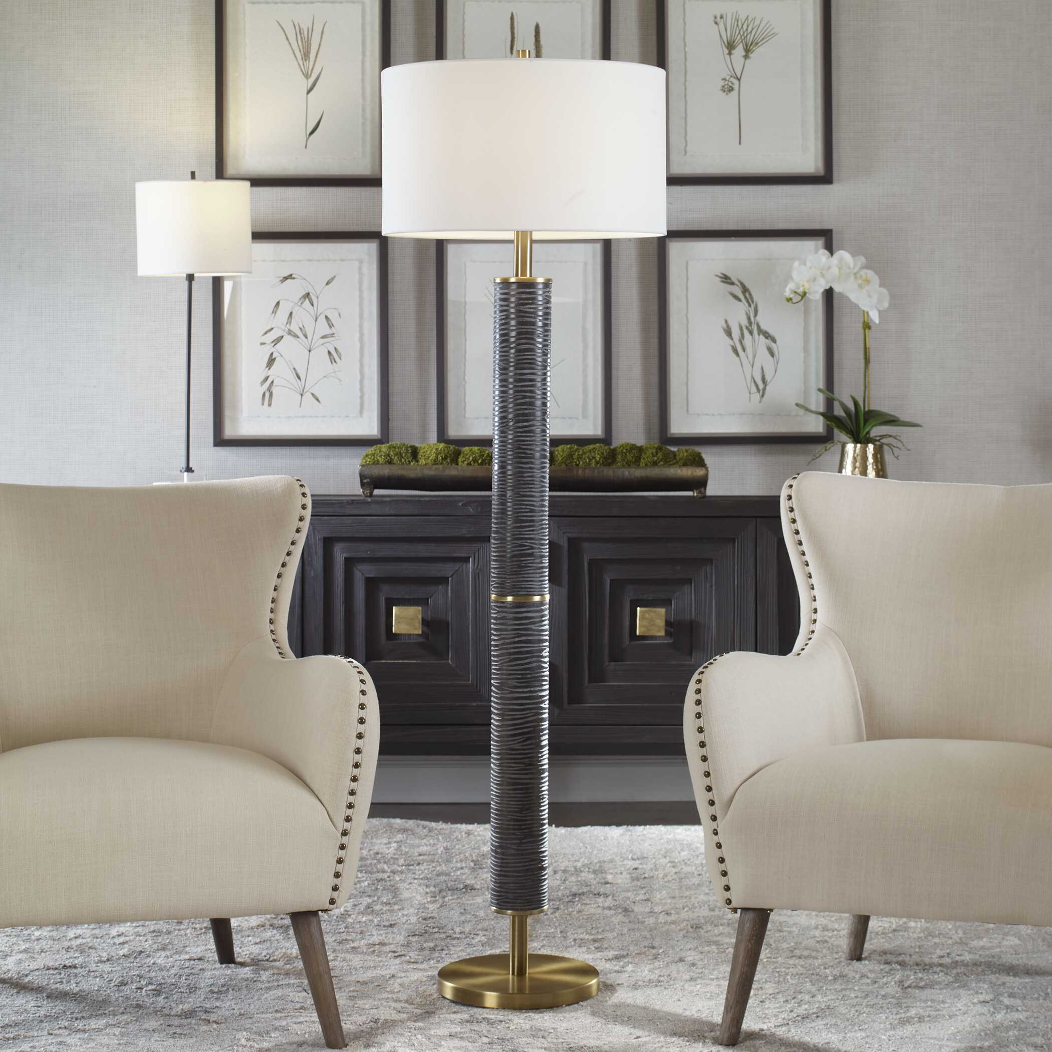 Summit Rustic Floor Lamp, by Uttermost, 19" width x 62.75" height x 19" depth View 2