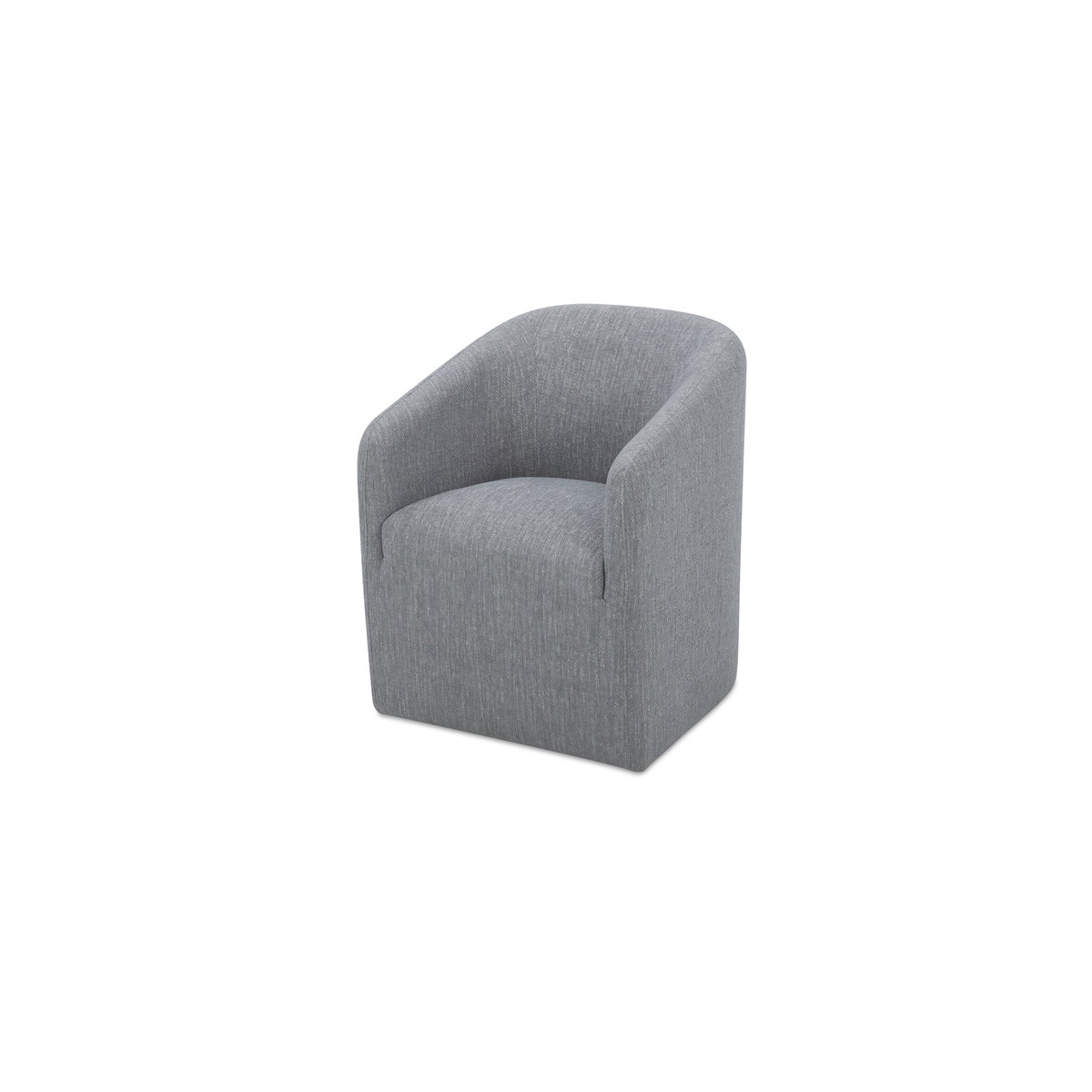 Sandy Rolling Dining Chair Grey, by Moe's Home, 26" width x 32" height x 26.5" depth View 2