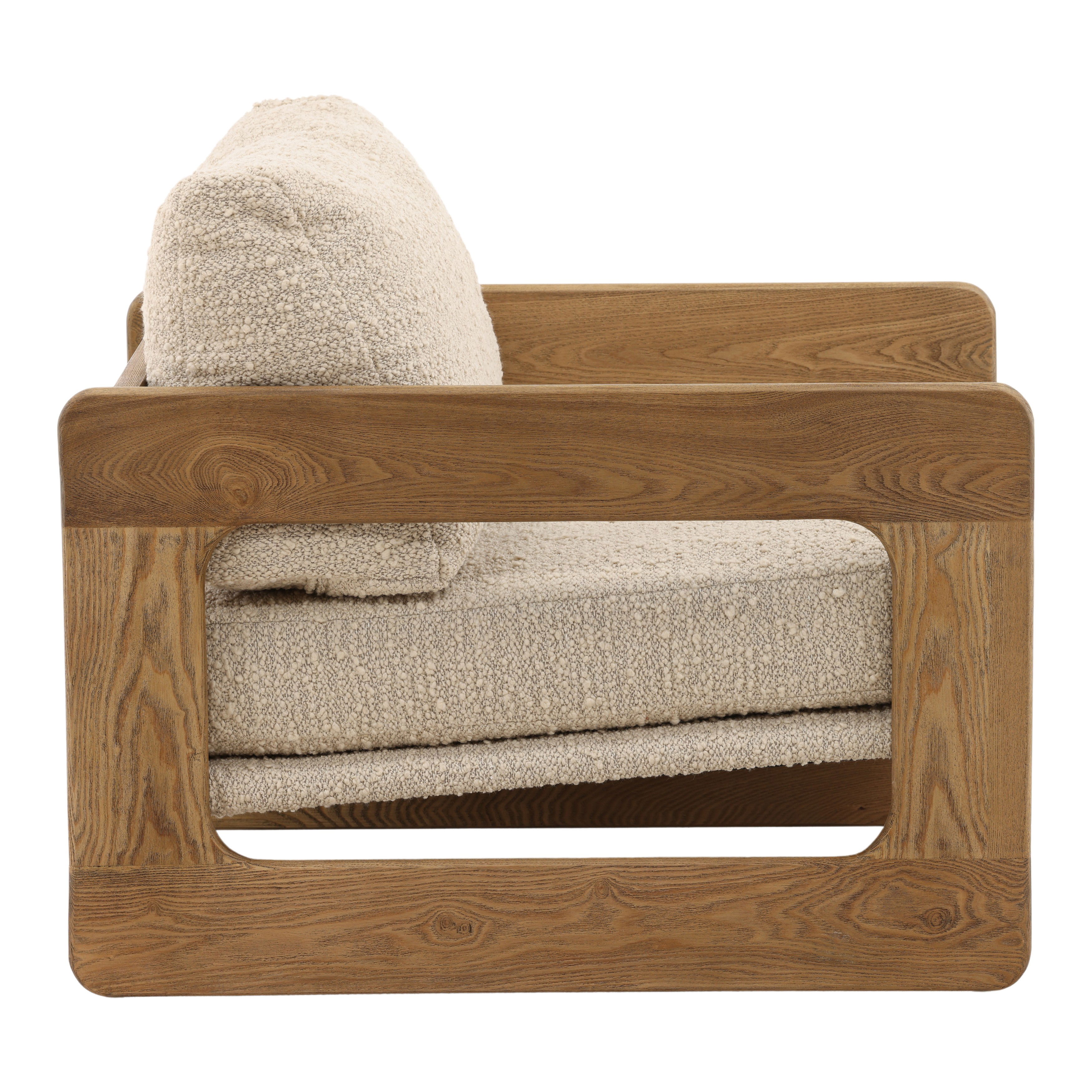 Malia Occasional Chair Birch, Accent Chair by Dovetail, 26" width x 30" height x 33.46" depth View 3