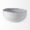 Larsen 13L x 13W White Ceramic Large Decorative Bowl, by Mercana, 12.8" length x 12.8" width x 5.12" height thumbnail 6