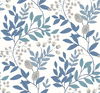 Eden Retreat White & Blue Wallpaper thumbnail 0