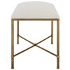 Avenham Small Gold Framed Bench, Benche by Uttermost, 24" width x 20" height x 16" depth thumbnail 5