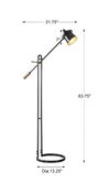 Chisum Dark Bronze Floor Lamp thumbnail 2