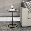 Twofold White Marble Accent Table thumbnail 3