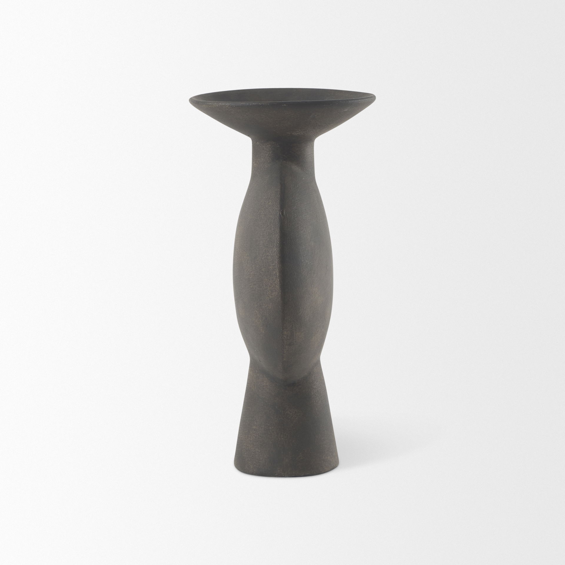 Kaz  Earthy Brown Ceramic Vase large image 