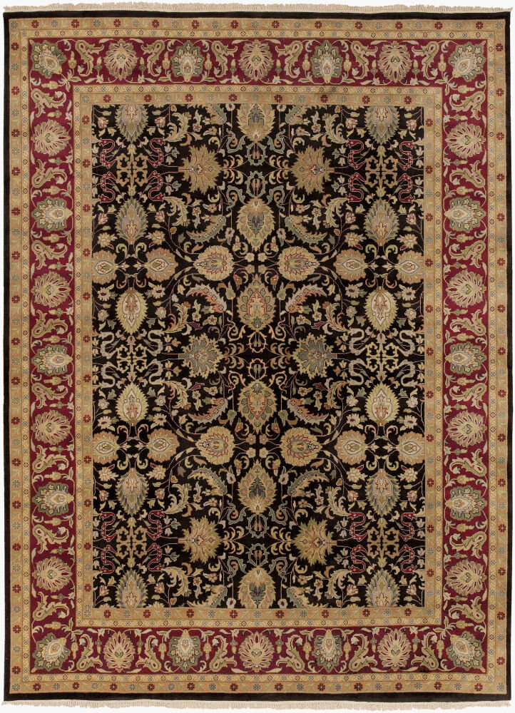 Taj Mahal Handmade Rug, by Surya, 11'6" length x 8'6" width