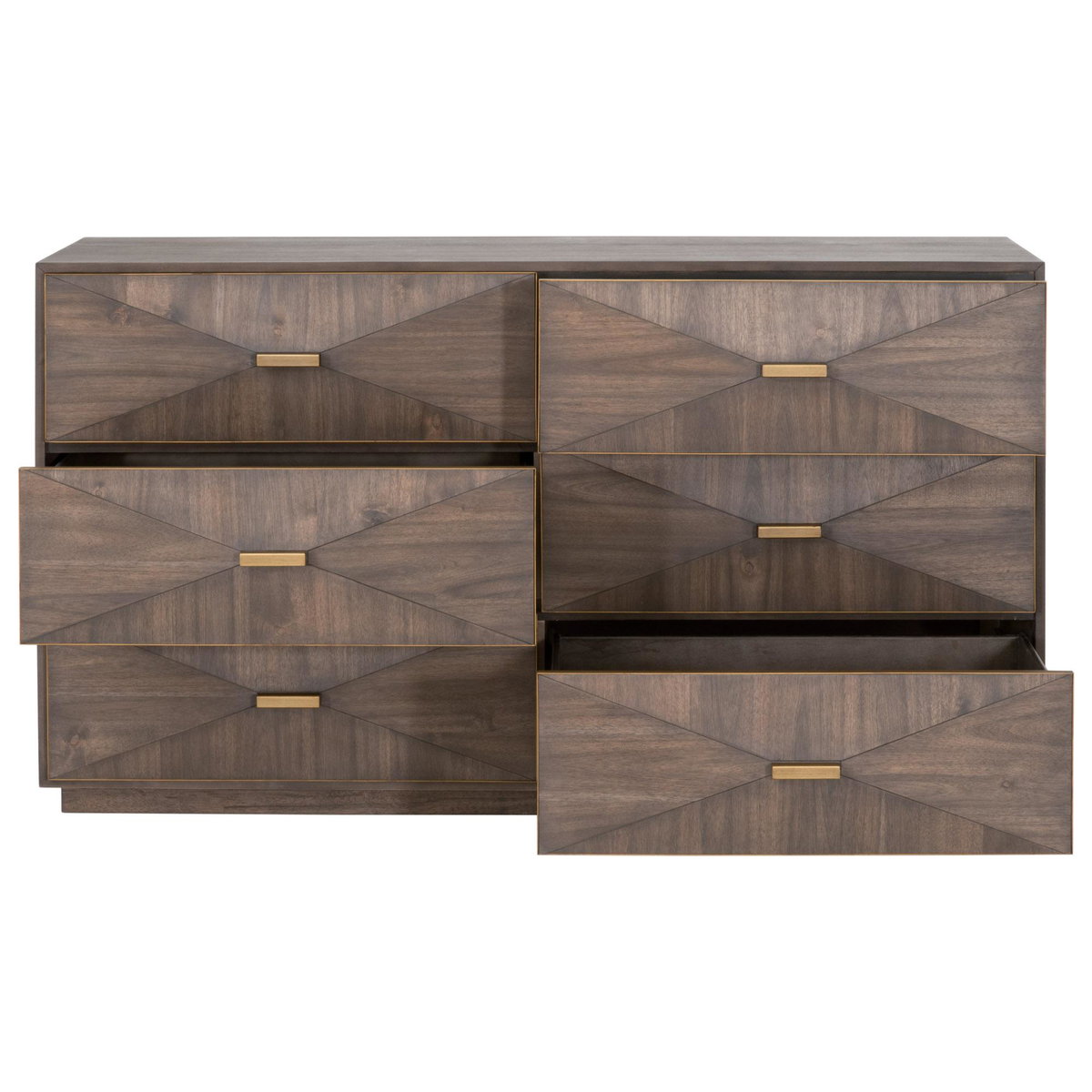 Wynn 6-Drawer Double Dresser, by Essentials for Living, 64" width x 36" height x 20" depth View 2