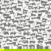 Cat Tails Black Peel & Stick Wallpaper thumbnail 0