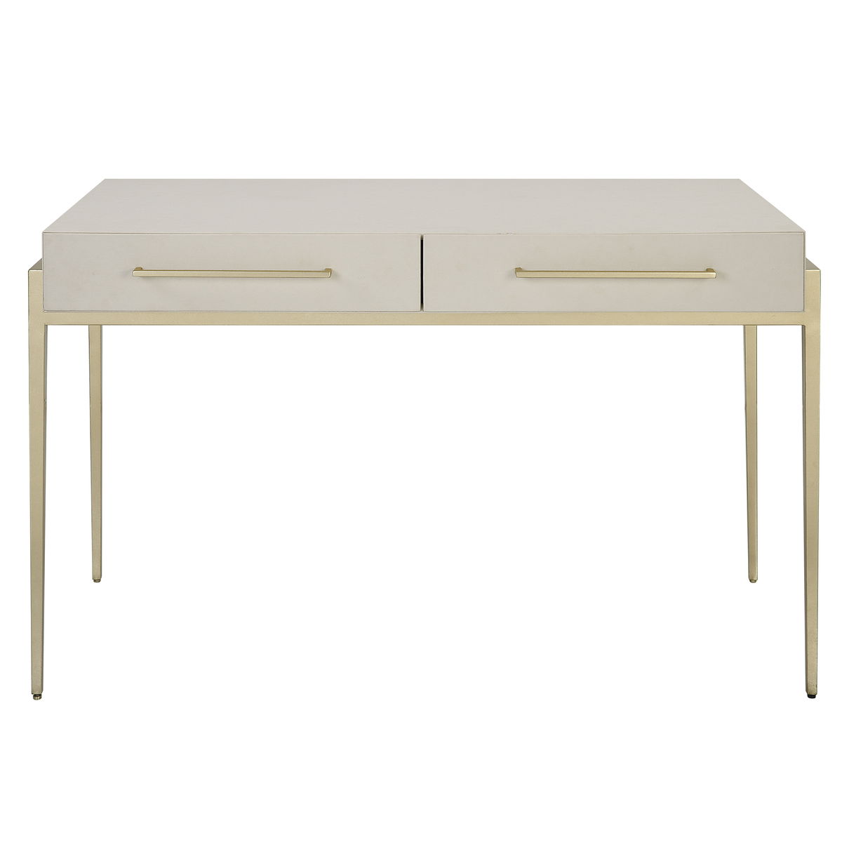 Jewel Modern White Desk, by Uttermost, 48" width x 30" height x 22" depth View 1