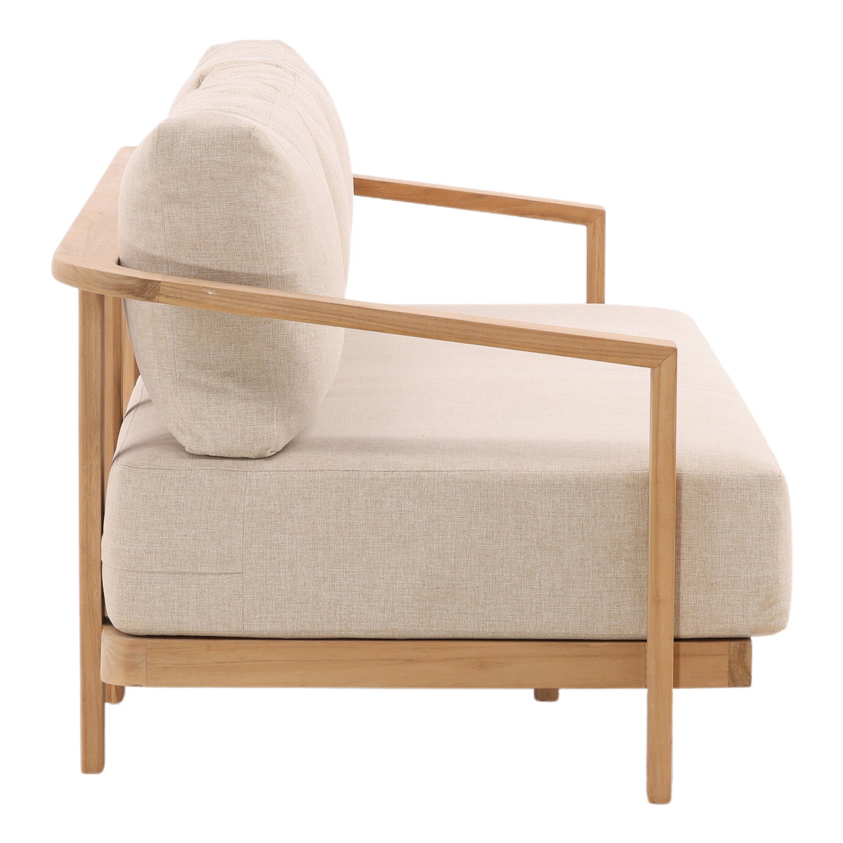 Redford Outdoor Sofa Sand, Sofas & Sectional by Dovetail, 85.03" width x 25.59" height x 33.85" depth View 3