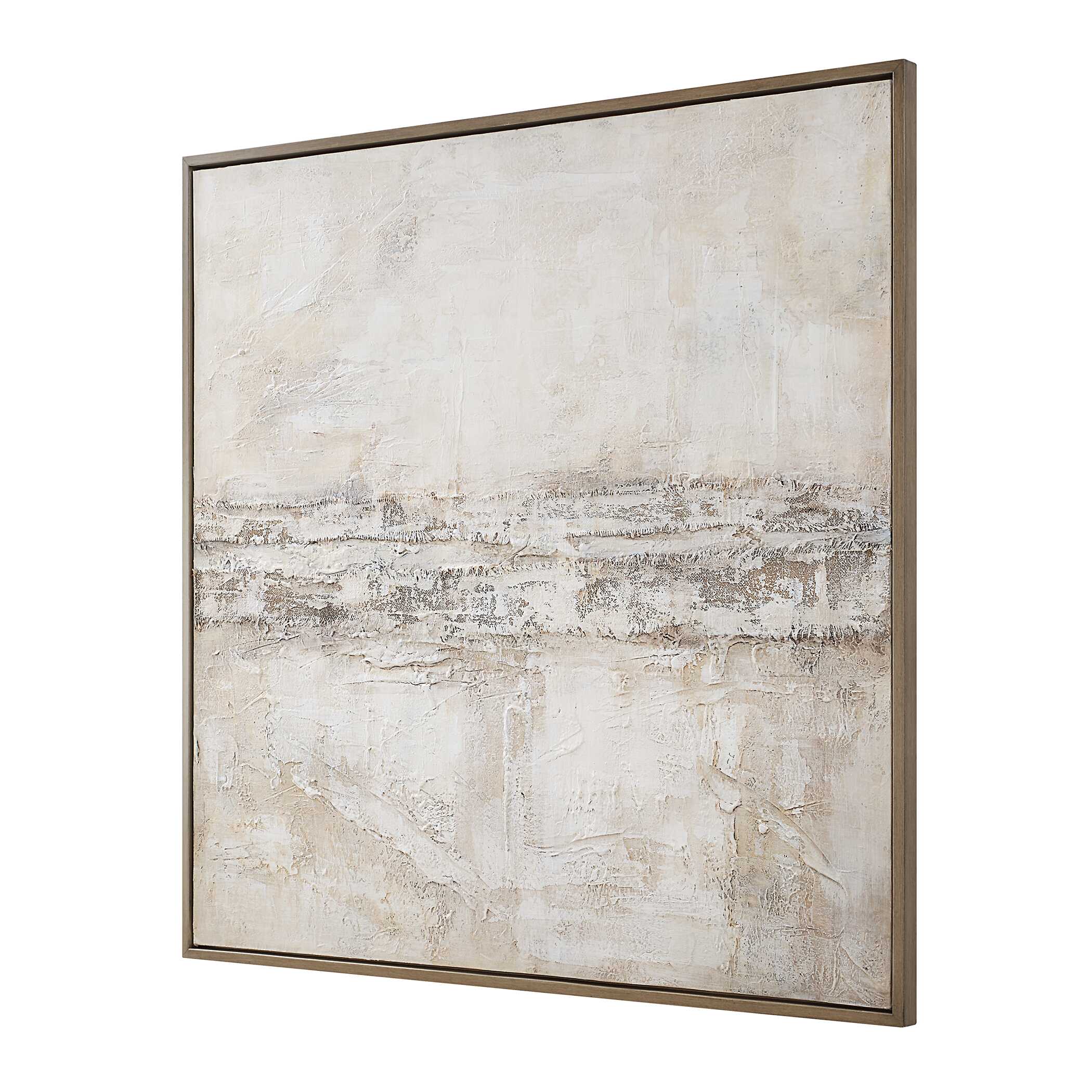 Desert Oasis Abstract Canvas Art, Painting by Uttermost, 51.75" width x 51.75" height x 1.5" depth View 5