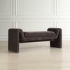 Manson Modern Charcoal Bench, Benche by Uttermost, 60" width x 23.5" height x 19" depth thumbnail 3