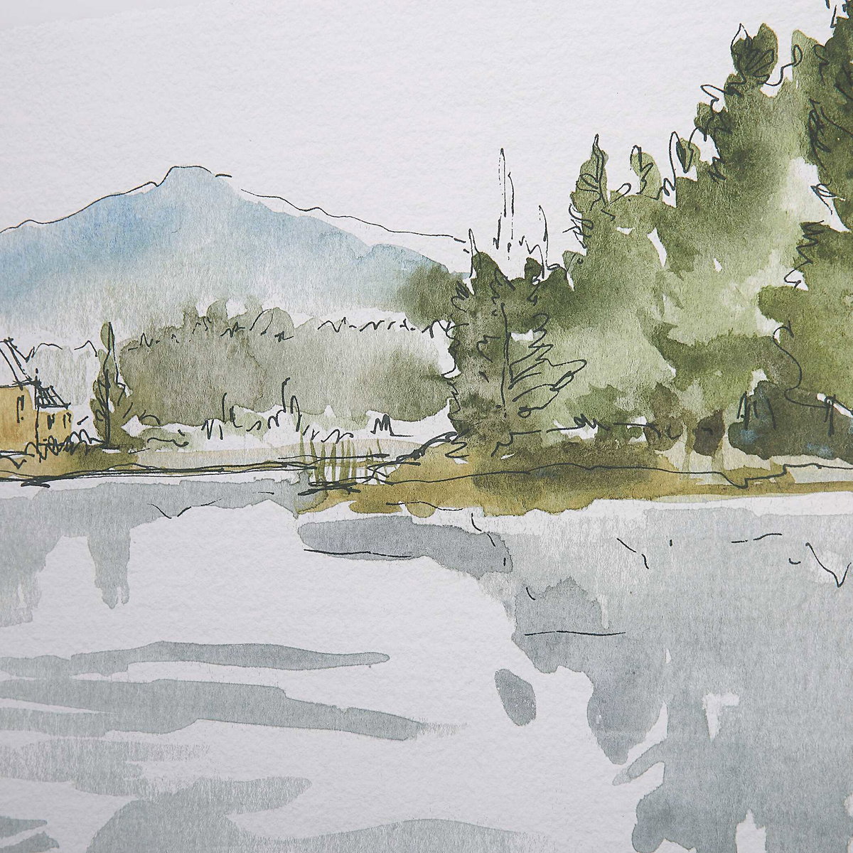 Serene Lake Framed Prints Set/2, by Uttermost, 2'2.25" width x 1'8.25" height x 2" depth View 6
