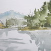 Serene Lake Framed Prints Set/2, by Uttermost, 2'2.25" width x 1'8.25" height x 2" depth thumbnail 6