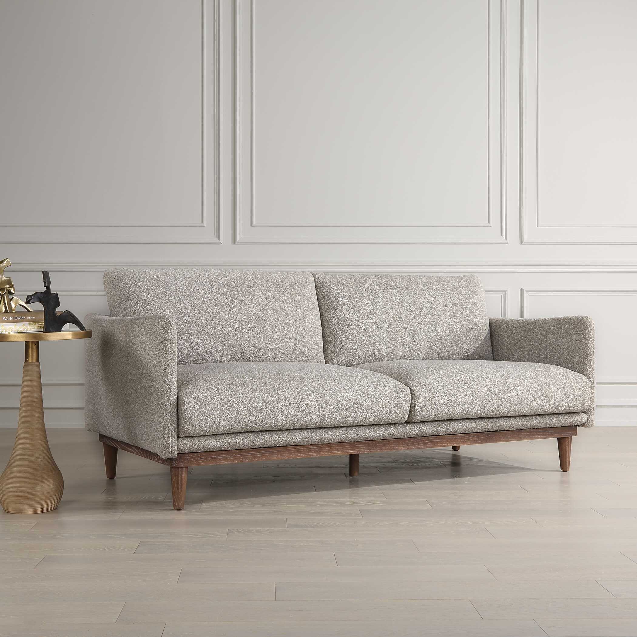 Freefall Gray Ceruse Sofa, Furniture by Uttermost, 83" width x 33" height x 36.25" depth View 4