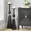 Ebon Glow Floor Candleholders Set/2 thumbnail 2