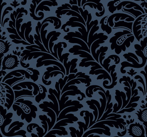 Modern Romance Navy Wallpaper
